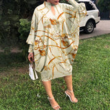 Plus Size Autumn Winter Loose Casual Dress Women Clothing