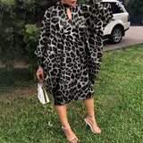 Plus Size Autumn Winter Loose Casual Dress Women Clothing