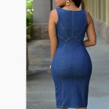 Women Denim Dress Denim Women Wear Slim Fit Dress