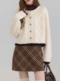 Women Autumn and Winter New Thickened Cardigan Sweater