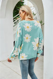 Sweater plus Size Sweater Sunflower Floral Sweater