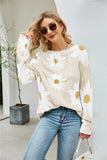 Sweater plus Size Sweater Sunflower Floral Sweater