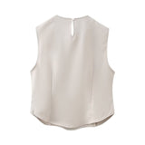 Winter Women's Clothing Casual Slim Vest Split Skirt Set