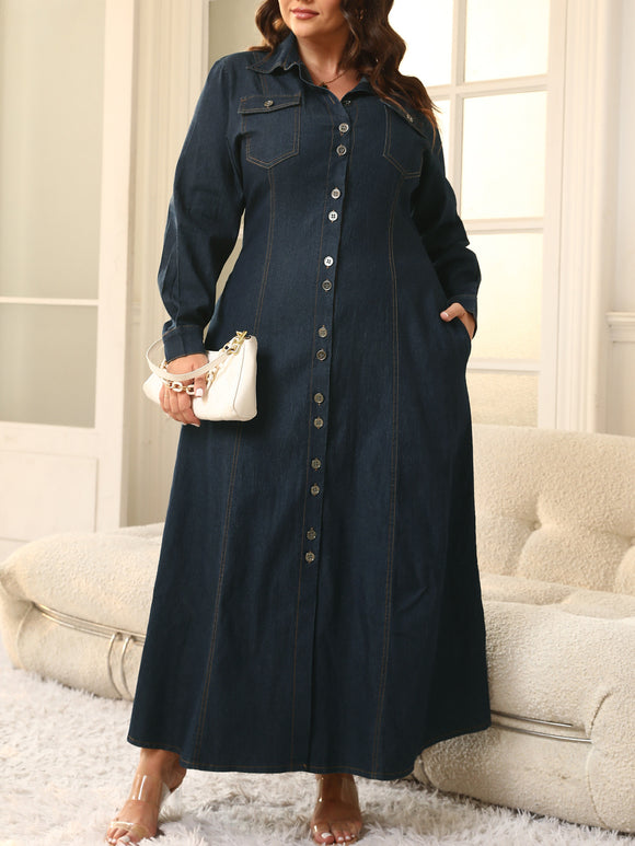 Plus Size Winter Women Clothing Open Chest Large Swing Large Coat