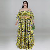 Plus Size Women Clothes Autumn Long Sleeve Dress Large Swing Dress Belted