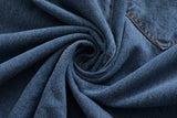 Retro Halter Backless Long Denim Dress Chic