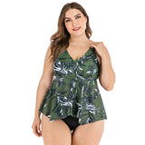 Plus Size New Split  Swimsuit plus-Sized plus-Sized Size Bikini Woman Swimsuit Tankini