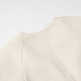 Spring Strap Decoration Soft Coat V Neck Elegant Sexy Metal Buckle Cardigan