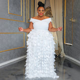 Plus Size Women Dress High Waist Slimming Cocktail Evening Dress