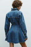 Spring Women Street Denim Mini Dress