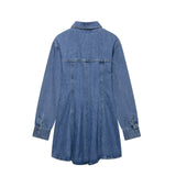 Spring Women Street Denim Mini Dress
