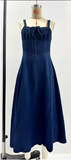 Dress Summer Sexy Backless Sleeveless Denim Dress Women