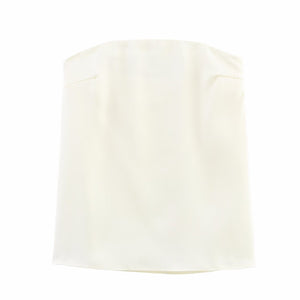 Draping Effect Tube Top Loose Small Top Loose High Waist Slimming Wide Leg Pants Sets