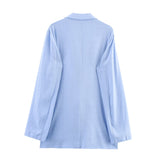 Summer Women Clothing Fashionable Pleated Blazer Trousers Sets