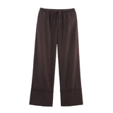 Brown Casual Pants