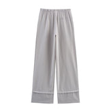 Gray Casual Pants