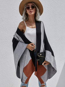 Autumn Winter New Office Plaid Plus Size Loose Knitted Cardigan Women Coat Sweater Women