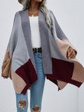 Autumn Winter New Office Plaid Plus Size Loose Knitted Cardigan Women Coat Sweater Women