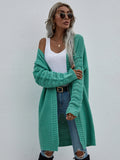 Autumn Long Cardigan Solid Color Women Knitted Women Clothing Fashion Sweater Women