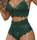Lace Three-Point Sexy Lace Underwear Set Sexy Seduction Plus Size