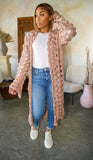 Women Clothes Autumn Winter Knitting Hand Crochet Hollow Out Cutout Long Cardigan Sweater