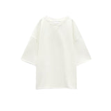 Summer Women Stretch High Waist Shorts   Loose Cotton Short Sleeve T shirt
