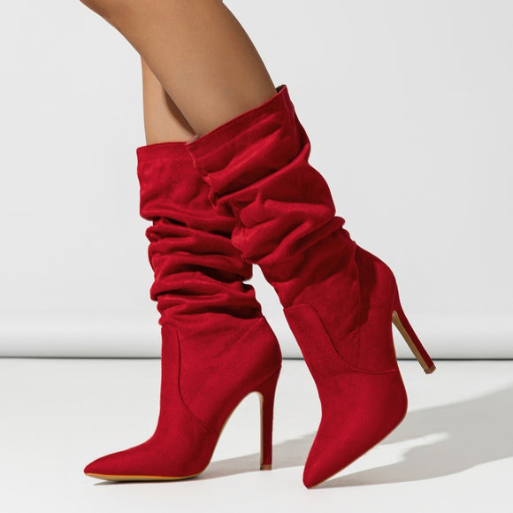 Stiletto All Match Outdoor Comfortable plus Size Women Boots