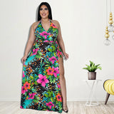 Plus Size Women Clothes Autumn Sexy Swimsuit Long Apron Two Piece Set