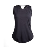 Women Yoga Vest plus Size Quick Drying Breathable Exercise Vest Running Fitness Top