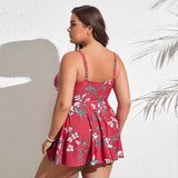 Plus Size Woman Swimsuit Boxer Conservative Swimsuit Women