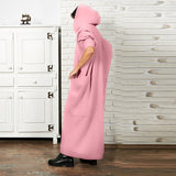 Women Clothing Lengthened Sweater Autumn Winter Pocket plus Size Hooded Sweater Dress