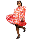 Orange Houndstooth