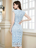 Plus Size Dress Bag Hip Dress Solid Color Dress Pencil Dress