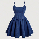 Women Clothing Sweet Spaghetti Strap Dress Casual Cute Dress Source