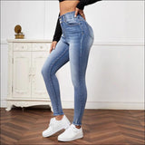 Women Clothing Jeans High Elastic Tight Jeans for Women