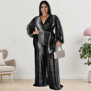 Plus Size Women Clothes Autumn Jumpsuit