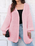 Women Thick Coat Autumn Winter Thick Needle Woven Sweater Cardigan Loose Lazy Casual Sweater