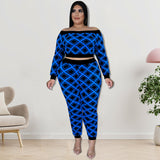 Plus Size Women Clothes Top With Blouse Pants