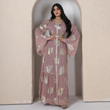 plus Size Dress Middle East Bronzing Chiffon Muslim Women Robes