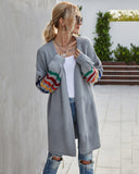 Autumn Winter Cardigan Sweater Women Clothing Plus Size Loose Long Sleeve Mid-Length Coat