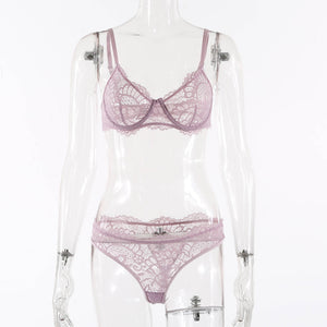 Summer Lace Eyelash Lace Underwear Set