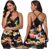 Plus Size Sexy Lingerie Sexy Pajamas Nightdress Sexy Women Cami Dress