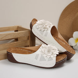 Women Shoes Spring Summer Floral Toe Baring Sandal Women Sandals