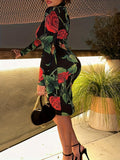Women Spring Plus Size Sheath Dress