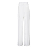 Spring Office High Waist Loose Klein Blue Casual Trousers Drooping Wide Leg Pants Women Work Pant