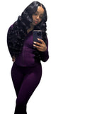 Sports Casual Women Wear Supply Sexy Tight Long Sleeve Micro Horn Two Piece Set