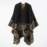 Autumn Winter Warm Shawl Cloak Travel Cloak Imitation Cashmere Wild Shawl