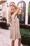 Women Loose plus Size A line Leopard Print Dress