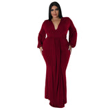 Plus Size Women Sexy Nightclub Dress Irregular Asymmetric V Neck Dress