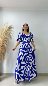 Women Vacation Casual Printing Dress
